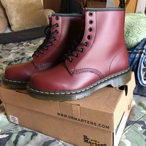 1460 Cherry Smooth Leather Dr. Martens
